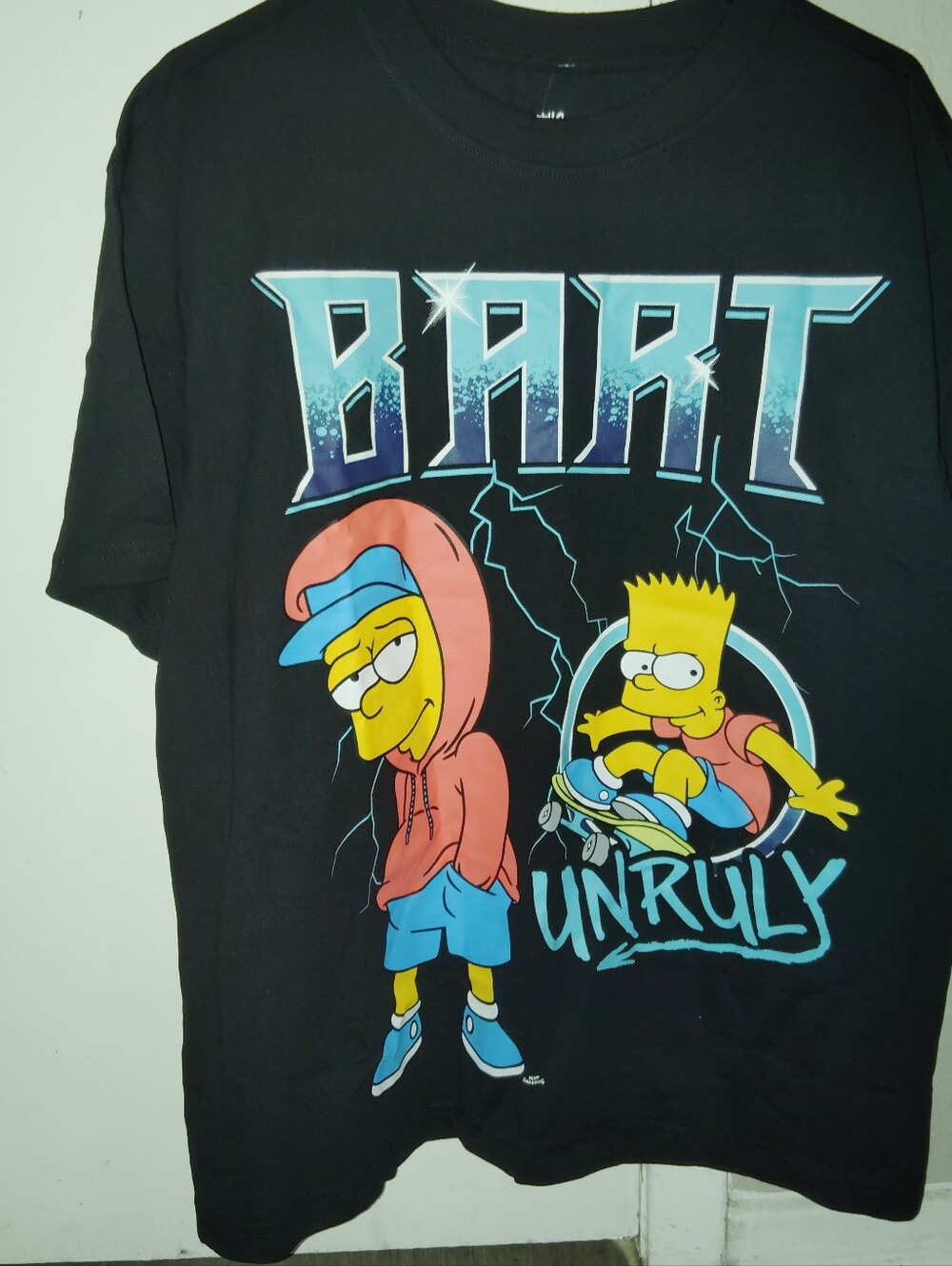 The Simpsons Bart Graphic T-Shirt Black Size M